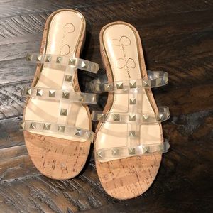 Jessica Simpson clear sandal
